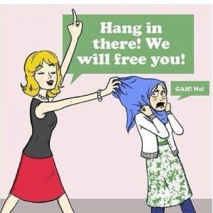 hang in there we will free you Muslim feminism feminist islam women