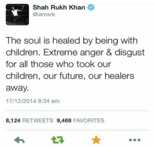 Shah Rukh Khan Peshawar attacks