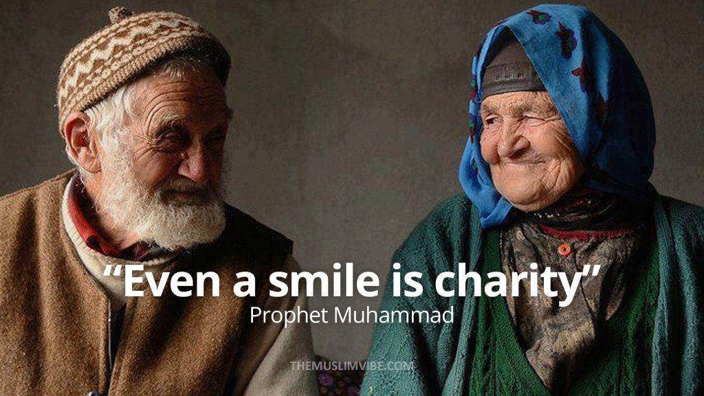 even a smile is charity