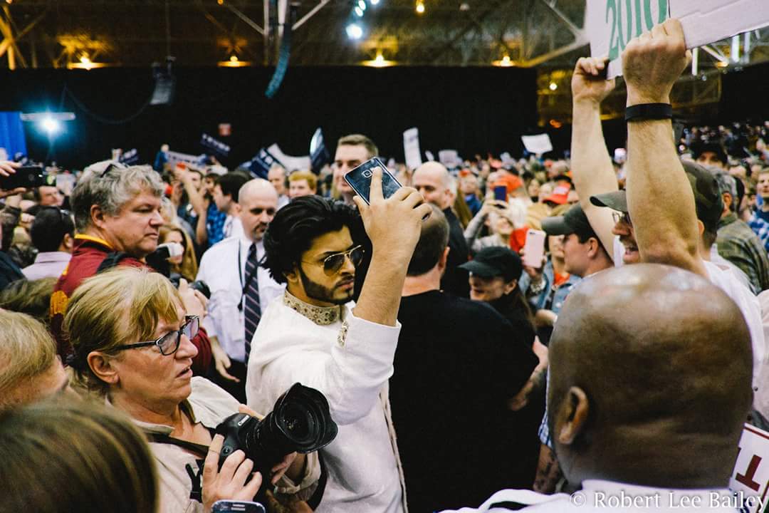 Saqib Javed - American Muslim Activist at Trump Rally