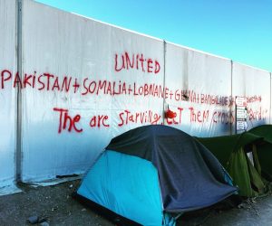 MSF Tent Graffiti