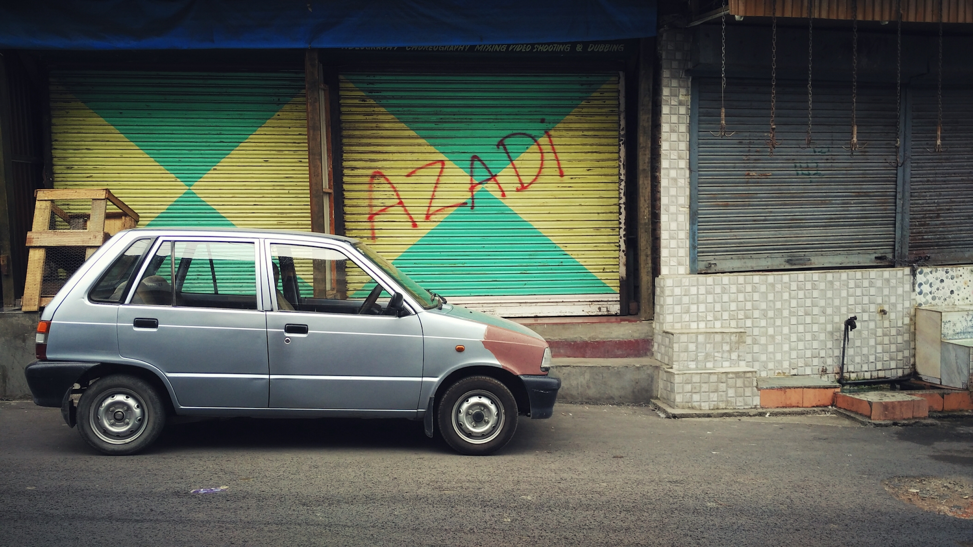 Slogans such as 'Azadi,' meaning independence, are very common in downtown Srinagar.