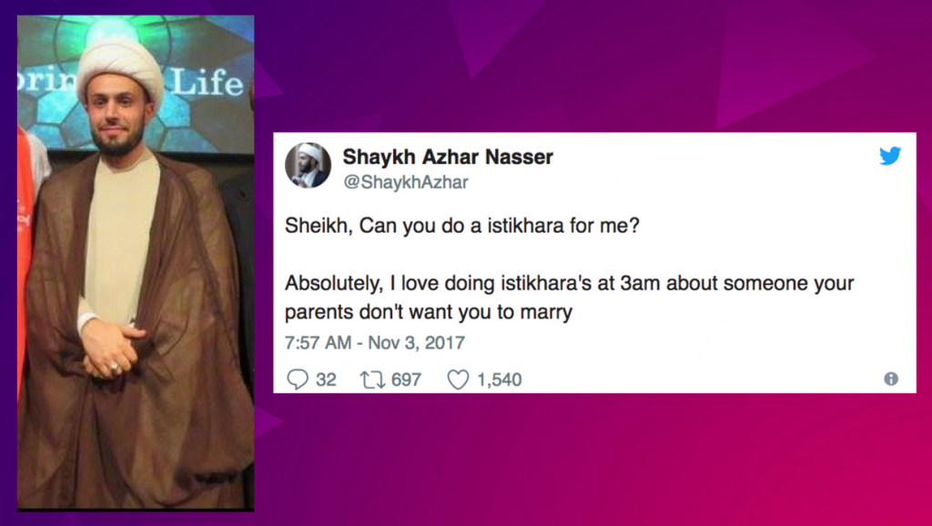 This Sheikh tweets questions he gets about Islam…and it’s hilarious!