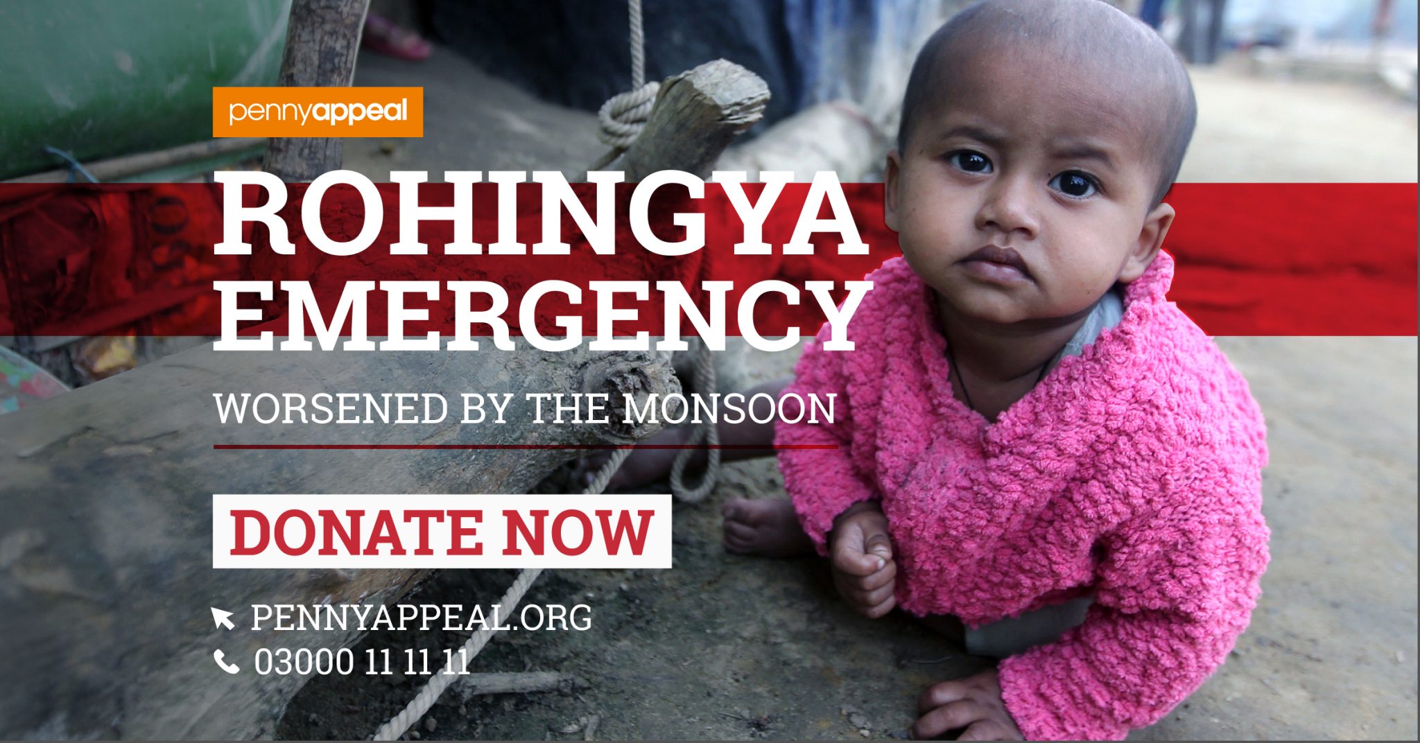 Rohingya Emergency. Worsened by the Monsoon. Donate now.