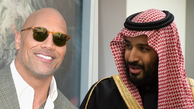 Tequila on The Rock, as Mohammed bin Salman Parties in Hollywood